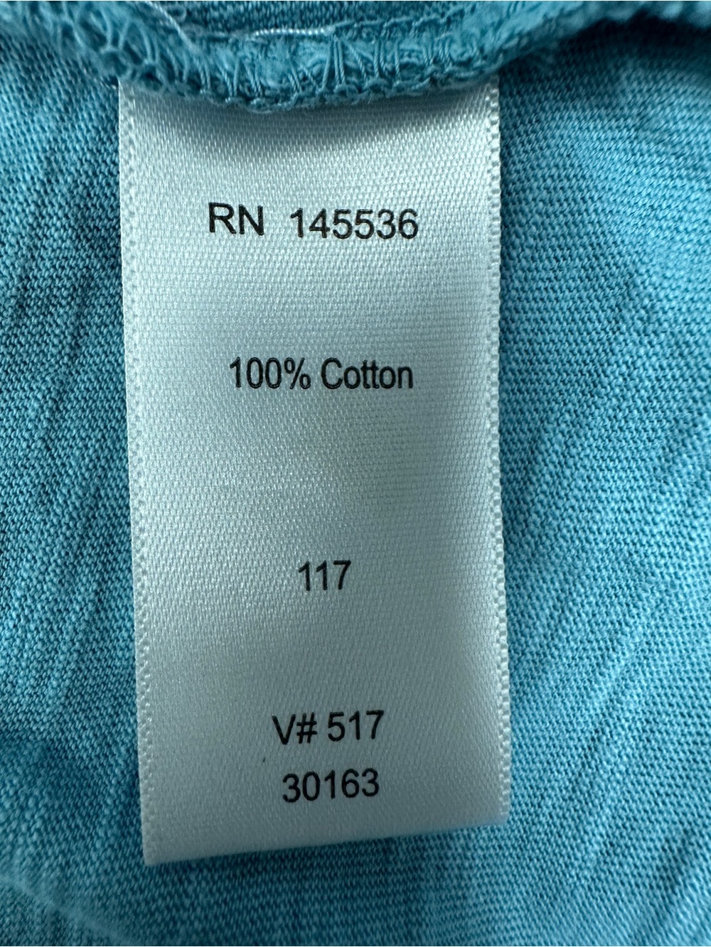 Coldwater Creek ruffle floral lace 100% cotton Henley top in teal Size S - Picture 8 of 9